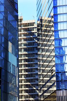 New World Trade Center Apartments Glass Buildings Abstract Skyscrapers Reflection New York City NY 