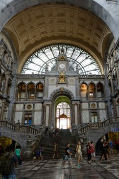 Antwerp Central is the name of the main railway station in the Belgian city of Antwerp. The original station building was constructed between 1895 and 1905.