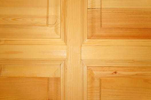The texture of the new unpainted wooden door as background