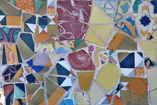 Photo of Ceramic Mosaic Pattern made in the late Summer time in Spain, 2013