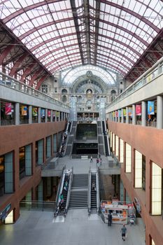 Antwerp Central is the name of the main railway station in the Belgian city of Antwerp. The original station building was constructed between 1895 and 1905.