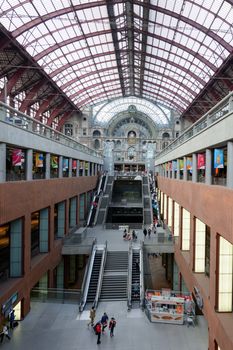 Antwerp Central is the name of the main railway station in the Belgian city of Antwerp. The original station building was constructed between 1895 and 1905.