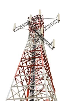 Communications Tower isolated on white