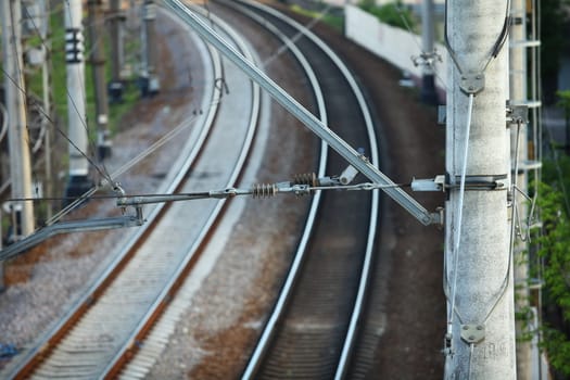 Train catenary and power line cables