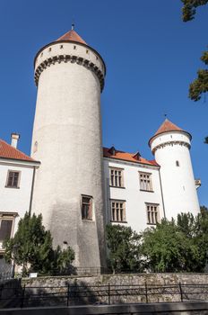 Historic Konopiste castle in Benosov, Czech Republic.