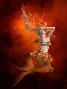Mermaids were known as sea sirens luring men from their boats and ships.
