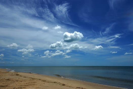 blue sky with cloud closeup