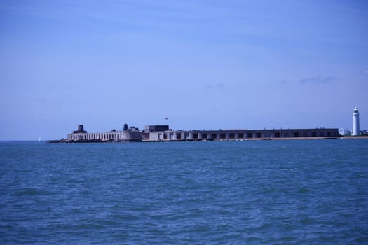 hurst castle at the entrance to the solent