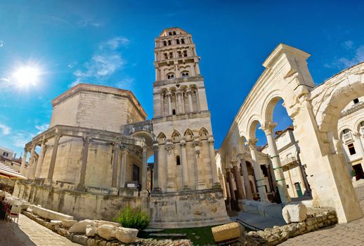 Diocletian palace UNESCO world heritage site in Split, Dalmatia, Croatia