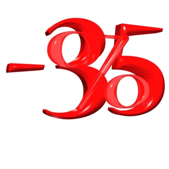 glossy green three-dimensional inscription 35 percent off