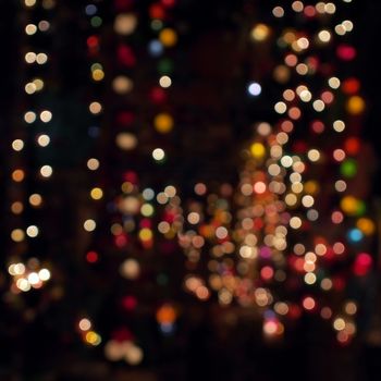 Colorful bokeh light as background      