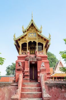 Archives Tripitaka at Wat Phra That Hariphunchai temple in Lamphun Province of Thailand