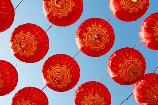 Chinese red lantern in Beijing