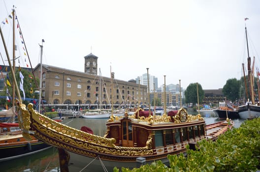 Royal barge in st Katherines dock