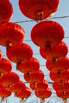 Chinese red lantern in Beijing
