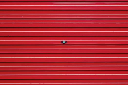 red roller shutter