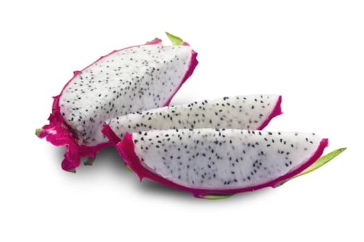 Dragon fruit on a white background