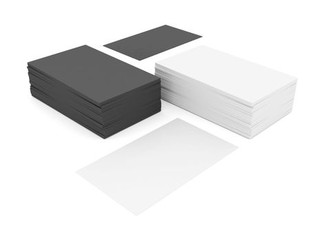 Business cards blank mockup - template - white background