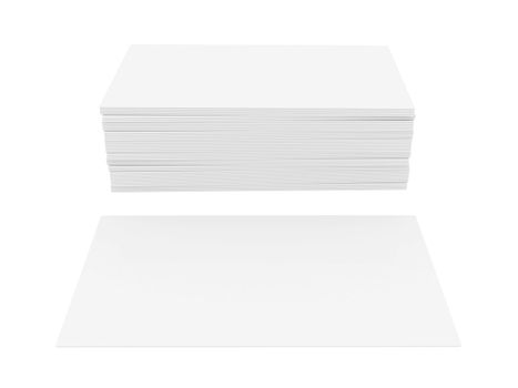 Business cards blank mockup - template - white background