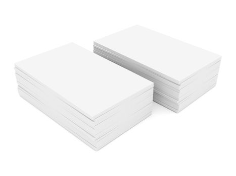 Business cards blank mockup - template - white background