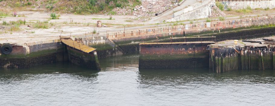 Old rusty locks in Newcastle Upon Tyne, United Kingdom