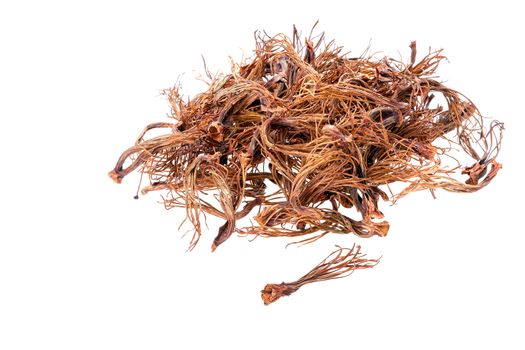 BOMBAX CEIBA LINN - dried androecium on white background for food