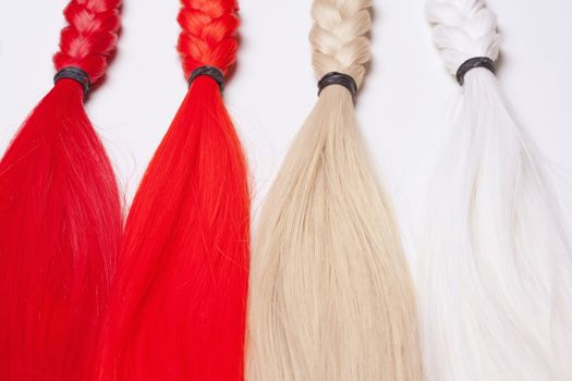 Artificial Hair Used for Production of Wigs and Extensions