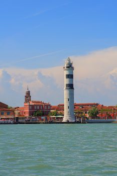 View of Murano, island of Venice lagoon, Italy