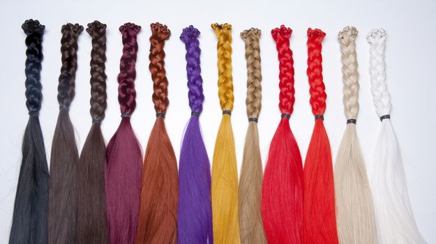 Artificial Hair Used for Production of Wigs and Extensions