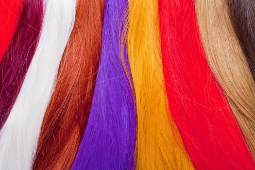 Artificial Hair Used for Production of Wigs and Extensions