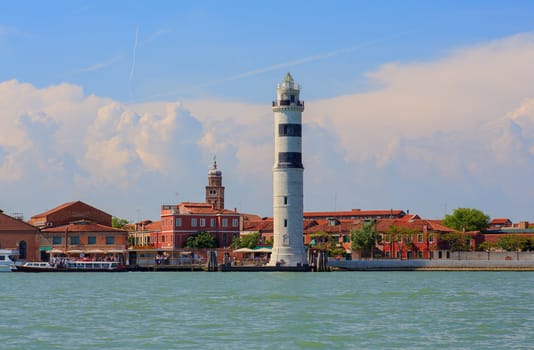 View of Murano, island of Venice lagoon, Italy