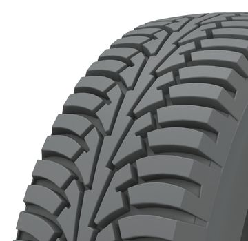 3d generated tire for car