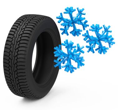 3d generated tire for car