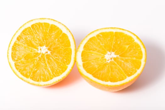 Orange fruit isolated on white background