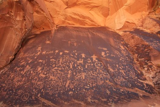 Indian petroglyphs, Newspaper Rock State Historic Monument, Utah