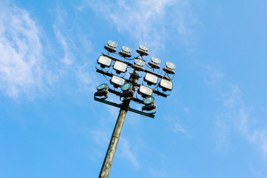 Lighting tower of stadium