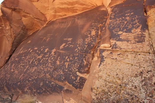 Indian petroglyphs, Newspaper Rock State Historic Monument, Utah