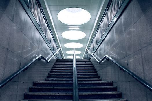 stairs in subway station,Beijing