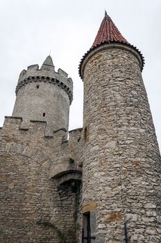 Medieval Kokorin castle in the Czech Republic.