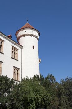 Historic Konopiste castle in Benosov, Czech Republic.