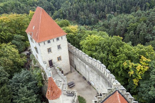 Medieval Kokorin castle, in the Czech Republic.