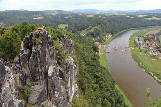 Photo shows Czech Saxony Swiss and its surroundings.