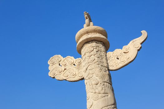 ornamental columns in Tiananmen