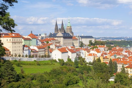 Prague - View of Hradcany Castle and St. Vitus Cathedral