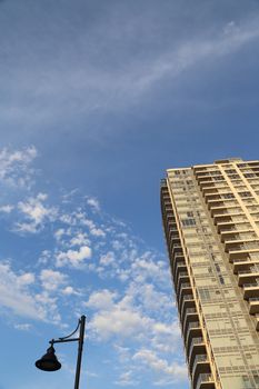 Coquitlam, BC Canada - August 24, 2014 : c against blue sky in Coquitlam BC Canada. 