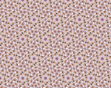 Abstract mosaic background tones of pink small flowers