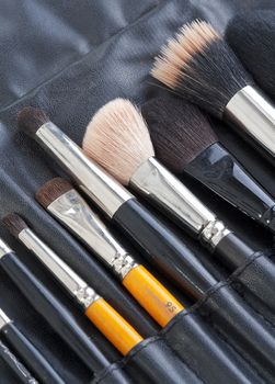 set of professional make-up artist�s brushes