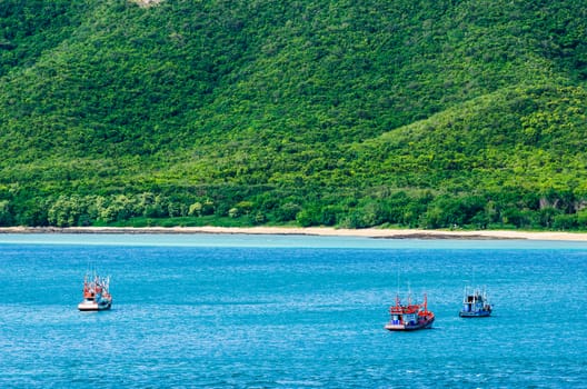 Green island and sea nature landscape in Thailand