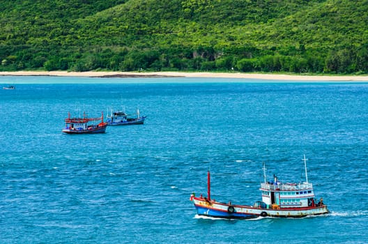 Green island and sea nature landscape in Thailand