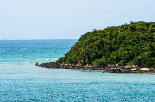 Green island and sea nature landscape in Thailand